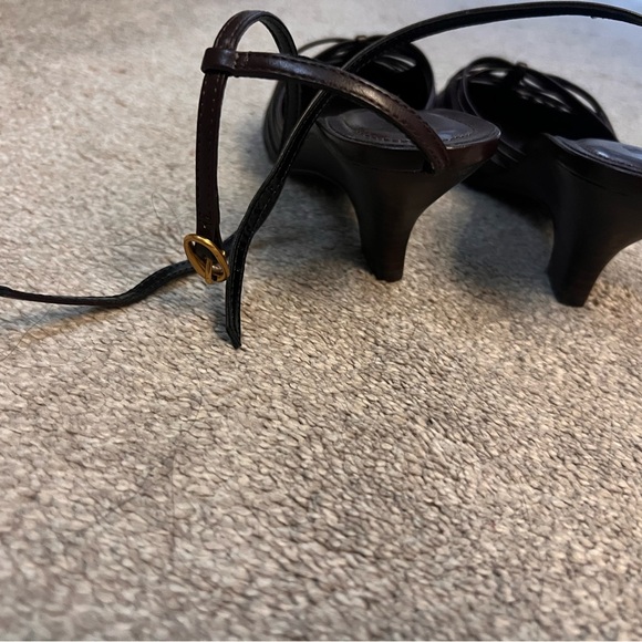 Zara Women's Dark Brown Strappy Sandals - Picture 3 of 3
